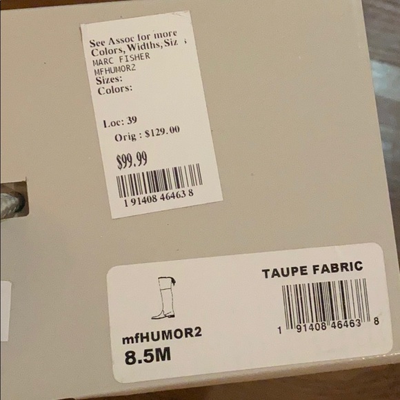 Taupe over the knee boots - Picture 4 of 7